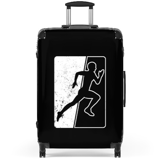 Athletics Track and Field Runner Vintage Card Suitcases