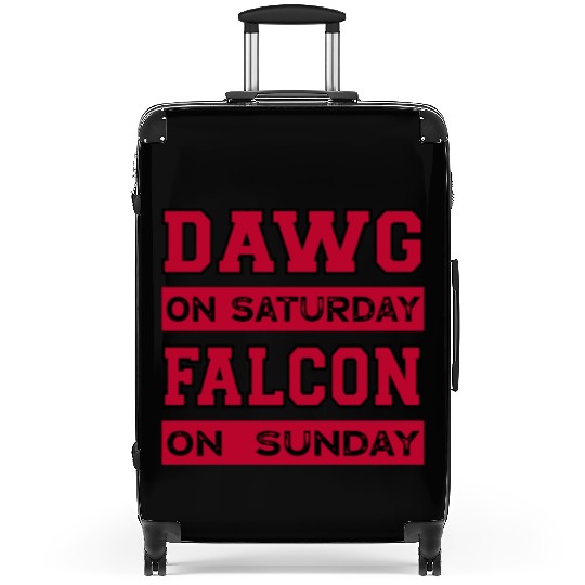 Dawg On Saturday Falcon On Sunday Atlanta Athens F Suitcases