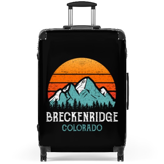 Vintage Breckenridge Suitcases Retro Sun Mountains