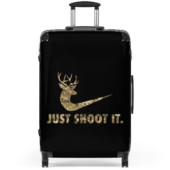 Just Shoot It Funny Deer Hunting Camouflage Suitcases