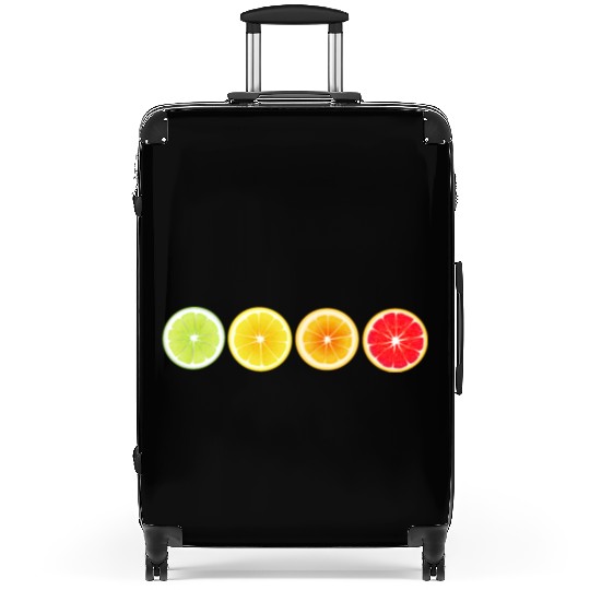 Lime Lemon Orange Vitamin Citrus Wheels of a Suitcases
