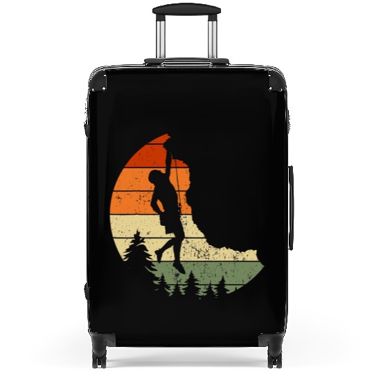 Retro Rock Climbing Vintage Climber Suitcases