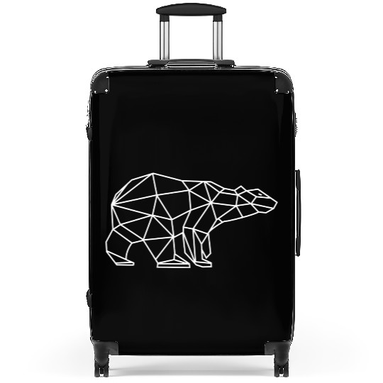 Polar Bear Geometry Suitcases
