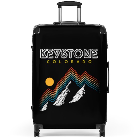 Keystone Colorado Usa Ski Resort 1980S Retro Gift Suitcases