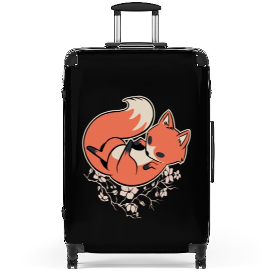 Sakura Fox Cherry Blossom Suitcases