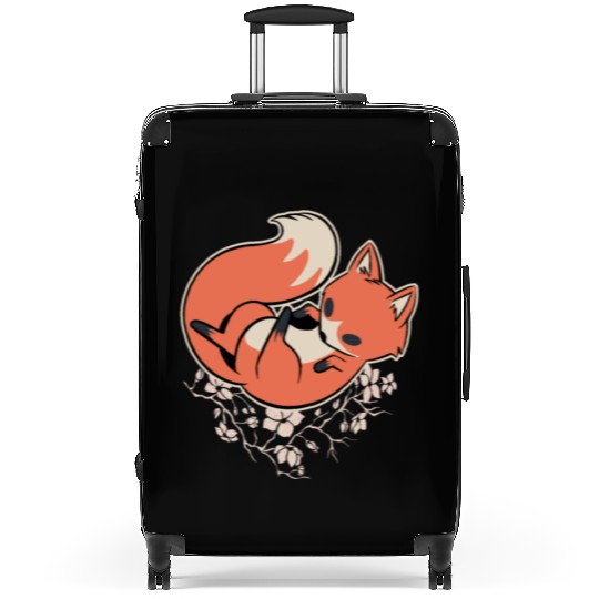 Sakura Fox Cherry Blossom Suitcases