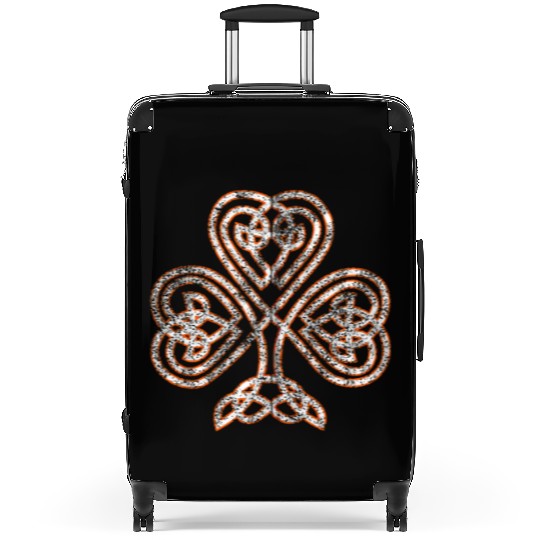 Celtic Knot Trinity Shamrock Irish Heritage Irelan Suitcases
