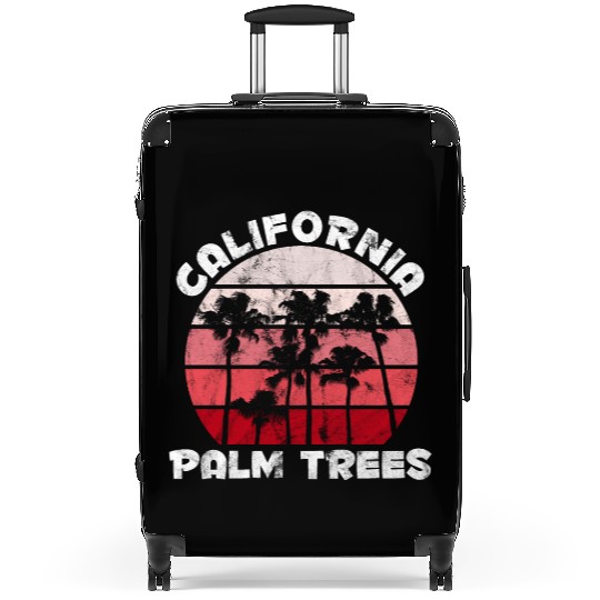 California Palm Trees Malibu Suitcases