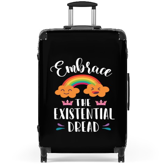 EMBRACE THE EXISTENTIAL DREAD Comics Rainbow Gift Suitcases