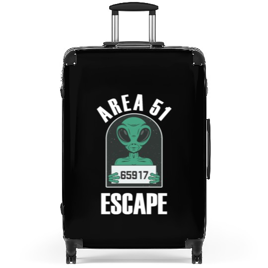 Area 51 Alien Mug Shot Escape Science Fiction Suitcases