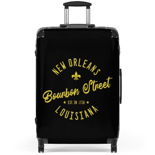 New Orleans Bourbon Street Jazz Suitcases