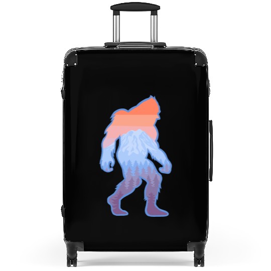 Mt Rainier Bigfoot Sasquatch Suitcases