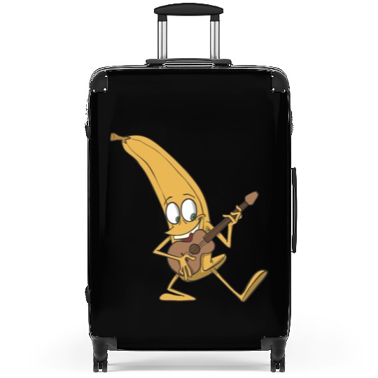 Banana plays the guitar Suitcases