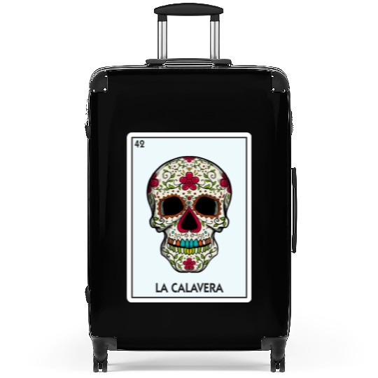 La Calavera Lottery The Skull Card Mexican Lottery Suitcases