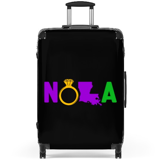 New Orleans Bachelorette Party Map Mardi Gras Suitcases