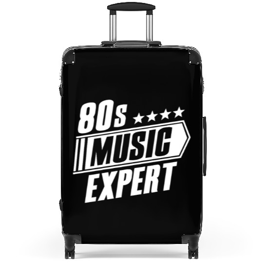 80s Music Expert Listening Lover Funny Musician Suitcases