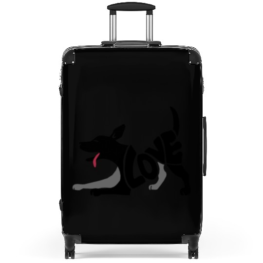 I Love Dog Suitcases