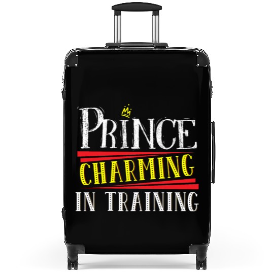 Prince Charming In Training Crown King Queen Suitcases
