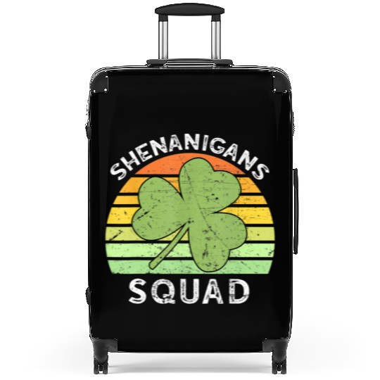 Shenanigans Squad Matching Vintage St Patricks Day Suitcases