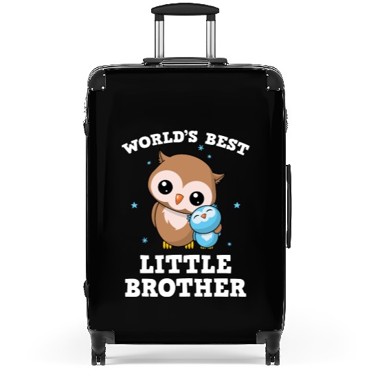 World's Best Little Brother - Owl Owls Suitcases