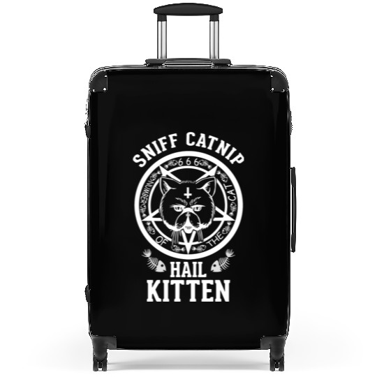 High Cat Sniff Catnip Hail Kitten Suitcases