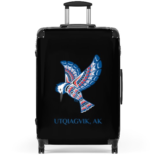 Native American Utqiagvik Kingfisher Bird Alaska Suitcases