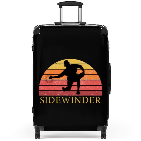Sidewinder Sidearm Baseball Pitcher Retro Vintage Suitcases