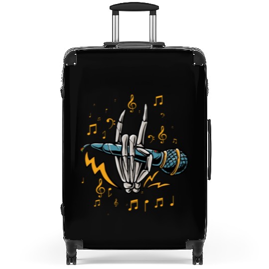 Microphone Skeleton Rock music nout Karaoke Gift Suitcases
