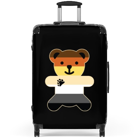 Bear Brotherhood Flag Bear Gay Pride graphic Suitcases