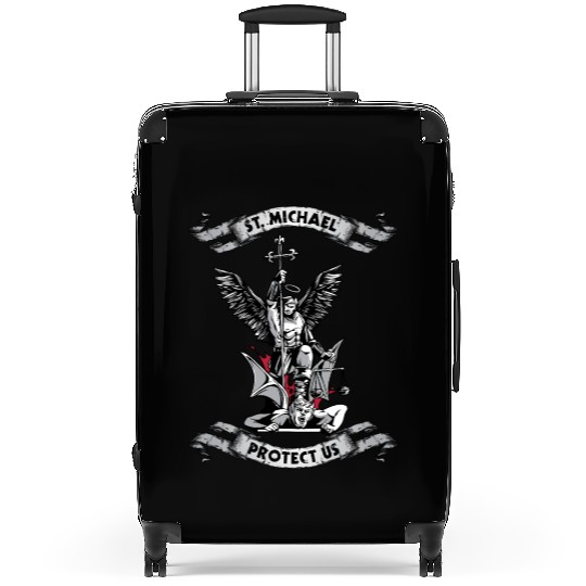 Archangel Saint Michael Protect Us Defend Us Suitcases