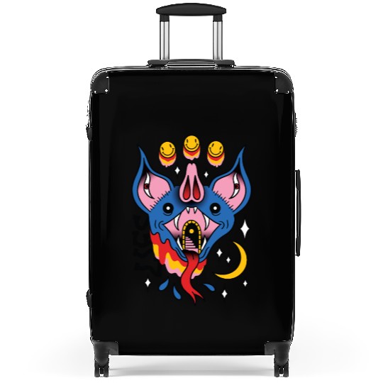 TRIPPY BAT TATTOO SURREAL Suitcases