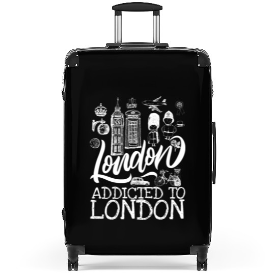 addicted to london - london culture lover Suitcases