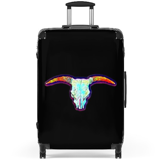 Cow skull Suitcases