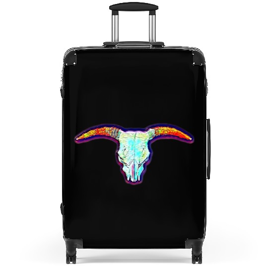 Cow skull Suitcases