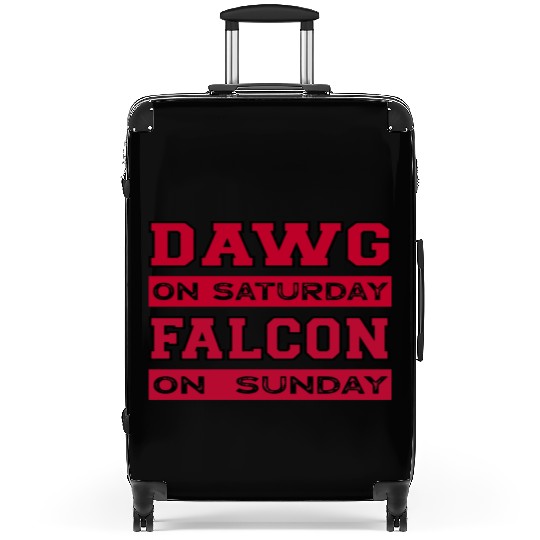 Dawg On Saturday Falcon On Sunday Atlanta Athens F Suitcases