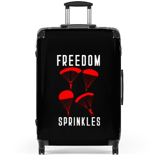Paratrooper Freedom Sprinkles Airborne Military So Suitcases