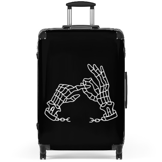 Skeleton Hands Funny Suitcases