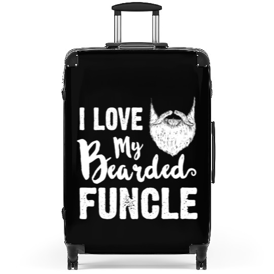 I Love My Bearded Funcle Cool Uncle Family Gift Suitcases