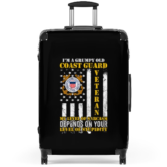 I'm a Grumpy Old US Coastguard Veteran Serving Suitcases