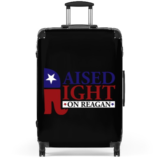 Raised Right On Reagan 80'S Nostalgia Suitcases