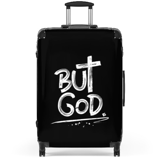But God Cross Christian Suitcases