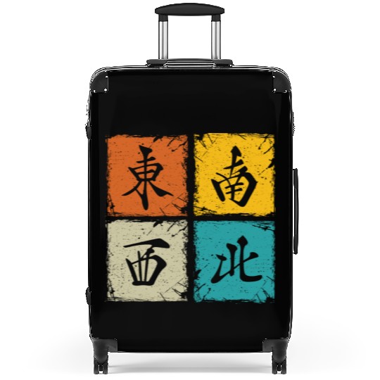 Four winds retro squares cool mahjong gift Suitcases