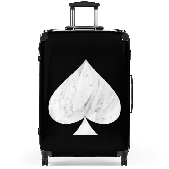 Marble Ace of Spades Suitcases