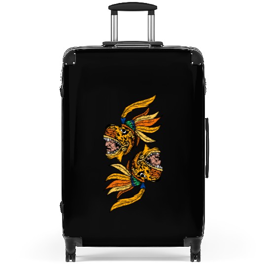 Aztec Warior Jaguar Maya Inca Culture Suitcases