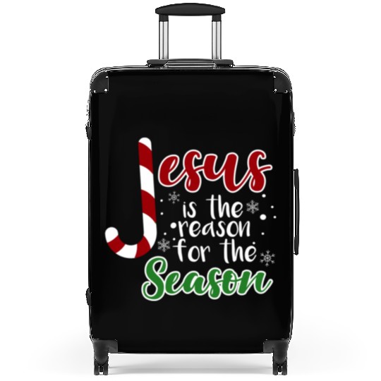 Jesus Is The Reason For The Season Christmas birth Suitcases