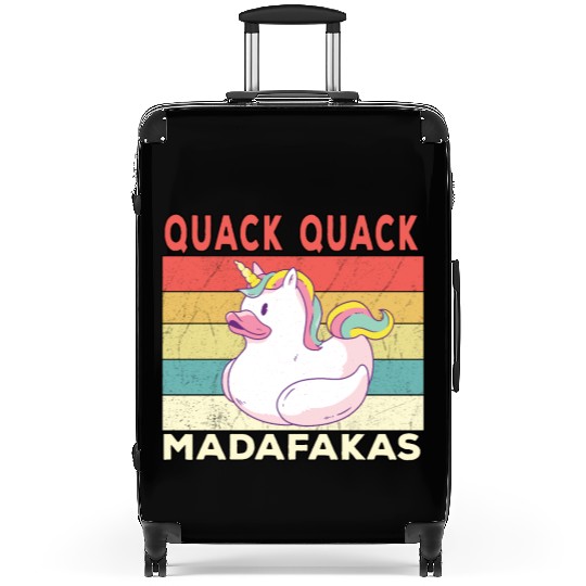 Funny Duck Sayings Ducks Quack Quack Madafakas Suitcases