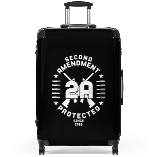 2A 2Nd Amendment Gun Rights Ar-15 BulletGift Suitcases