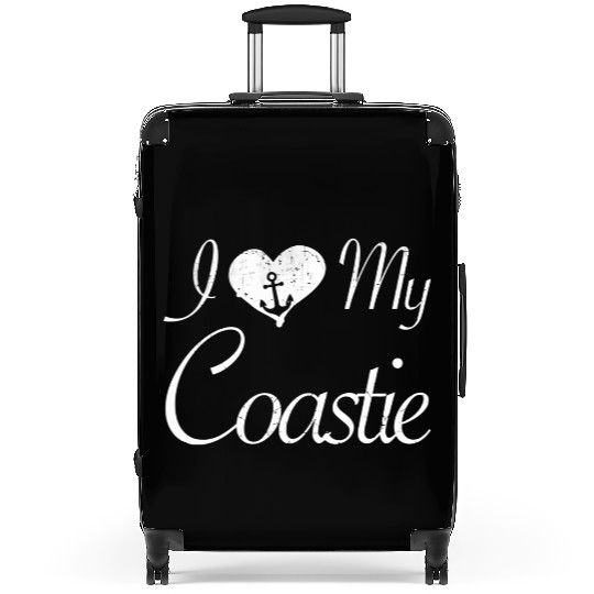 I Love My Coastie Coast Guard Gift Suitcases
