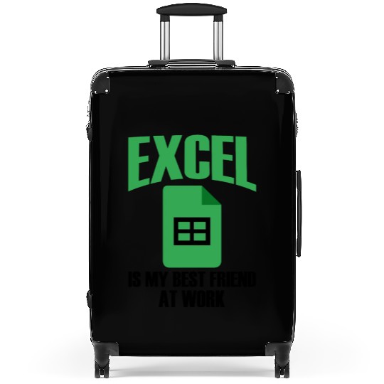 Excel Best Friend At Work Spreadsheet Accountant Suitcases