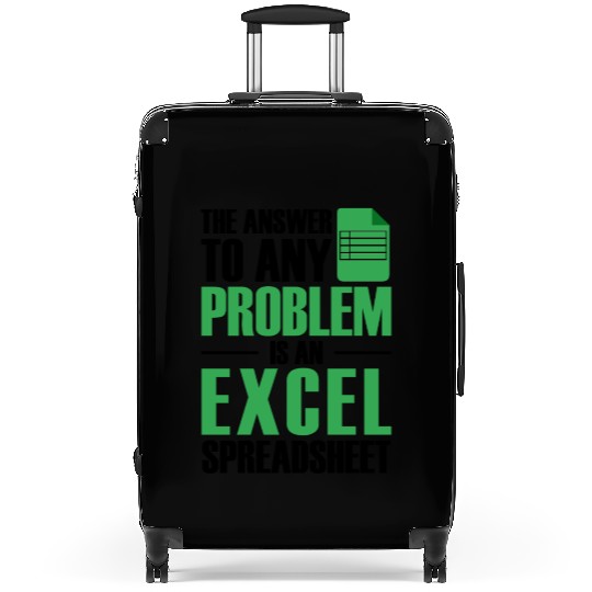Answer To Any Problem Excel Spreadsheet Accountant Suitcases